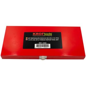 Kit reparação de roscas M5-M12 com 131 peças 4460 Kroftools - Image 3